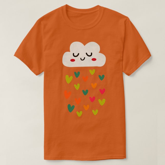cloud with hearts T-Shirt (Design Front)