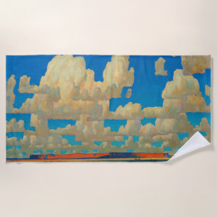 Cloud World by Maynard Dixon Beach Towel