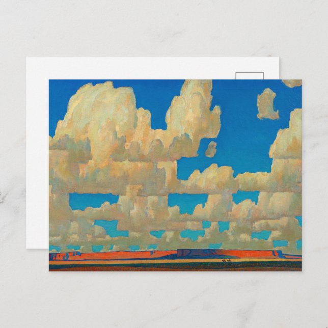 Cloud World by Maynard Dixon Invitation Postcard (Front/Back)