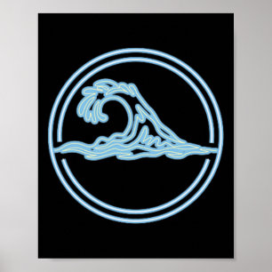 Cloudbreak Big Wave Surf Club, Surfing Graphic Poster