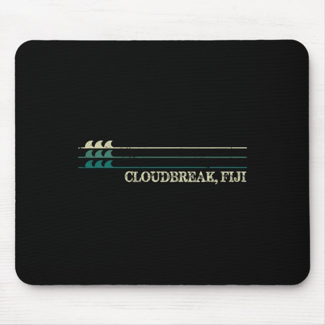 Cloudbreak Fiji Break Surfing Retro Wave  Mouse Pad (Front)