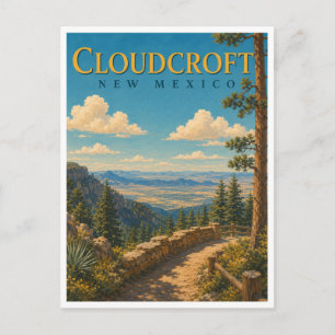 Cloudcroft New Mexico Mountain Forest GeoSaga Postcard