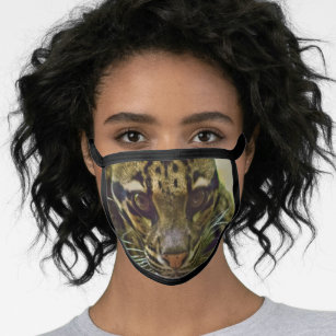 Clouded Leopard Face Mask