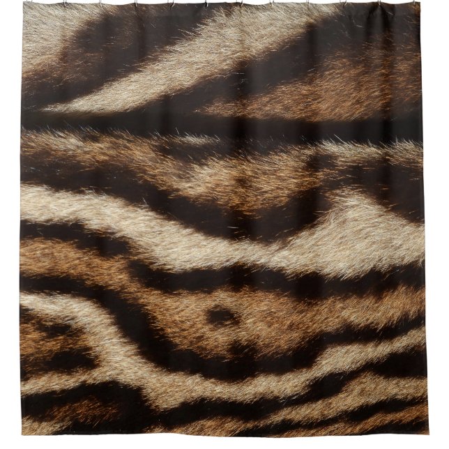 Clouded leopard fur, exotic pattern. shower curtain (Front)