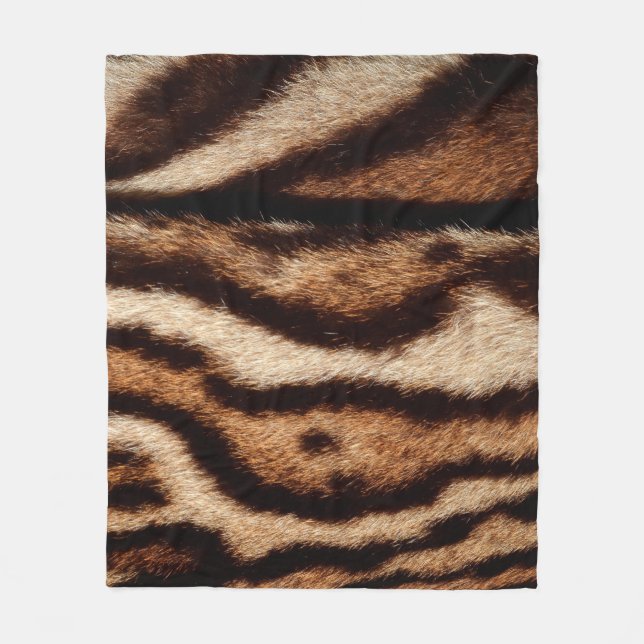 clouded leopard fur fleece blanket (Front)