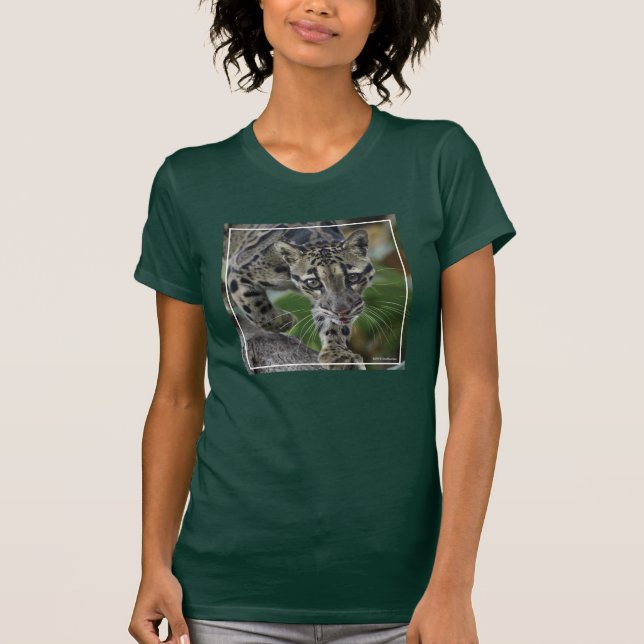 Clouded Leopard on the Move T-Shirt (Front)
