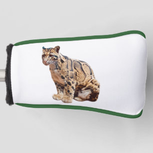 clouded leopard photograph jungle big cat animal golf head cover