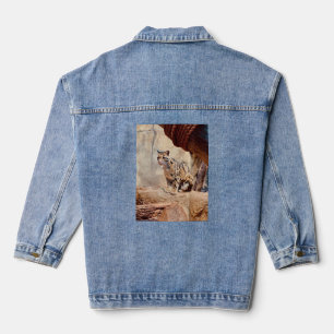 clouded leopard picture nature wildlife exotic denim jacket