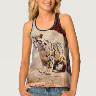 clouded leopard picture nature wildlife exotic singlet