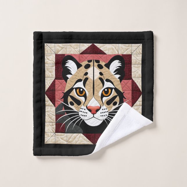 Clouded Leopard Washcloth Wash Cloth (Wash Cloth)