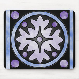 Clouded Stained Glass Mouse Pad