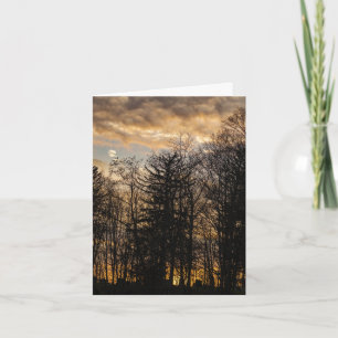 Clouded Sunset Card