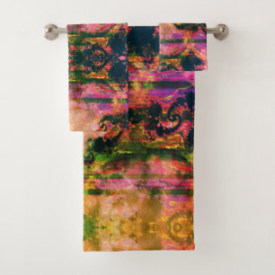 Clouded Sunset Skies Design Bath Towel Set
