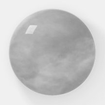 Clouded white paperweight