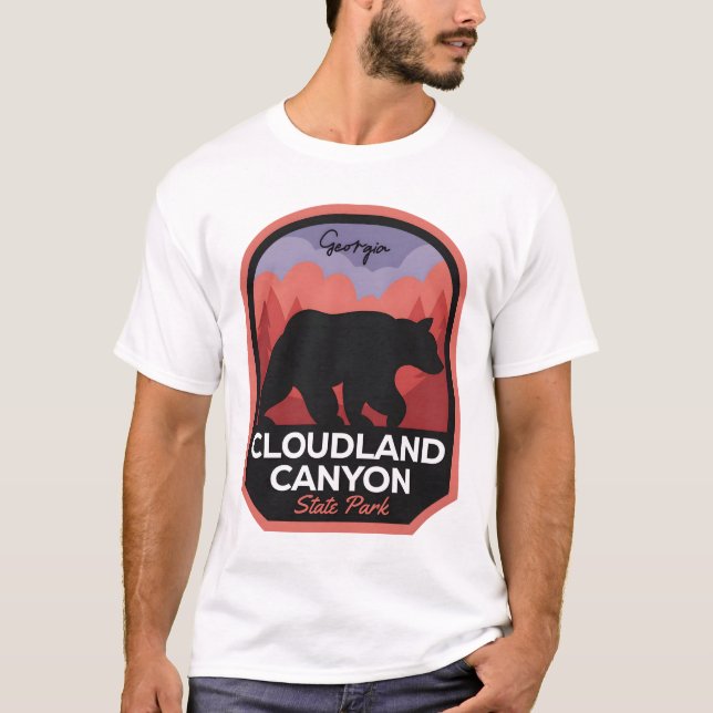 Cloudland Canyon State Park GA Bear T-Shirt (Front)