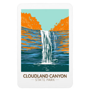 Cloudland Canyon State Park Georgia Vintage Magnet