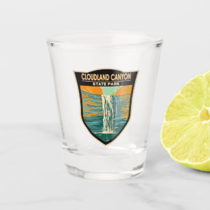 Cloudland Canyon State Park Georgia Vintage Shot Glass