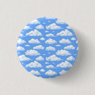 Clouds 3 Cm Round Badge