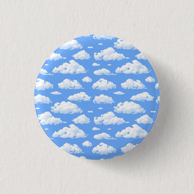 Clouds 3 Cm Round Badge (Front)
