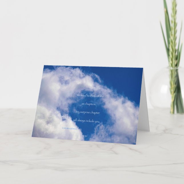 “Clouds #93” with poem: Surprise Card (Front)