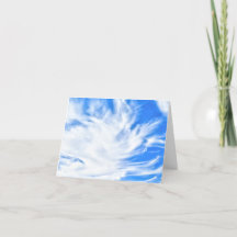 Clouds Abstract Blank Card for Guys