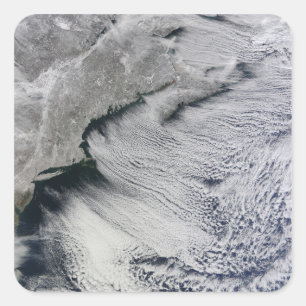 Clouds across the skies of the North Atlantic Square Sticker