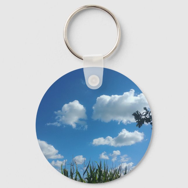Clouds And Blue Sky Key Ring (Front)