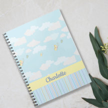 Clouds and Butterflies Pastel Personalised