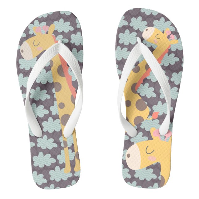 Clouds and Giraffes Jandals (Footbed)
