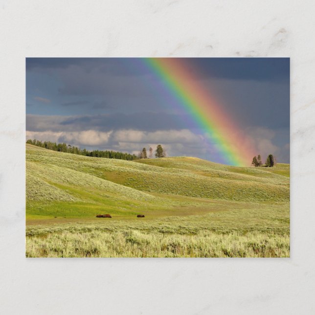 Clouds and rainbow postcard (Front)