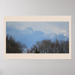 Clouds and Trees Poster