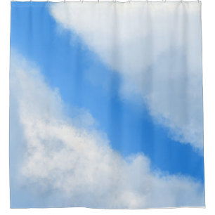 Clouds Apart - Blue Shower Curtain