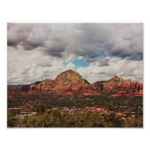 Clouds as they roll into Sedona Photo Print