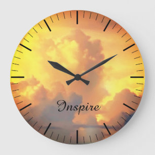 Clouds at Sunset Clock