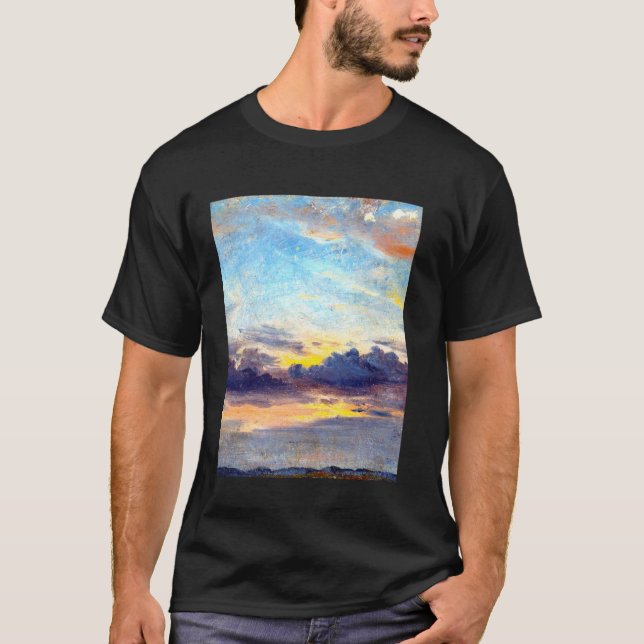Clouds at Sunset John Constable Romanticism Landsc T-Shirt (Front)