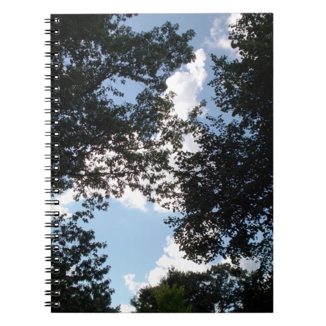 Clouds Behind The Trees Photo Notebook (Front)