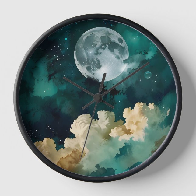 Clouds Beneath the Moon Clock (Front)