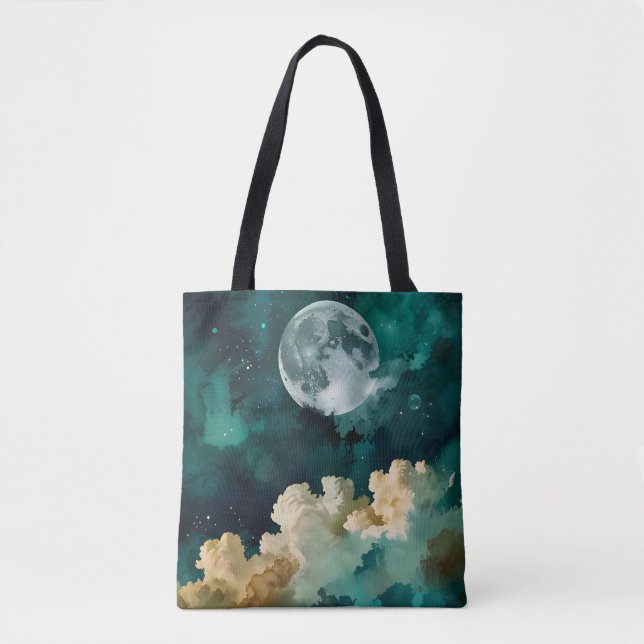 Clouds Beneath the Moon Tote Bag (Front)