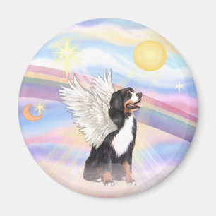 Clouds - Bernese Mountain Dog Angel Magnet