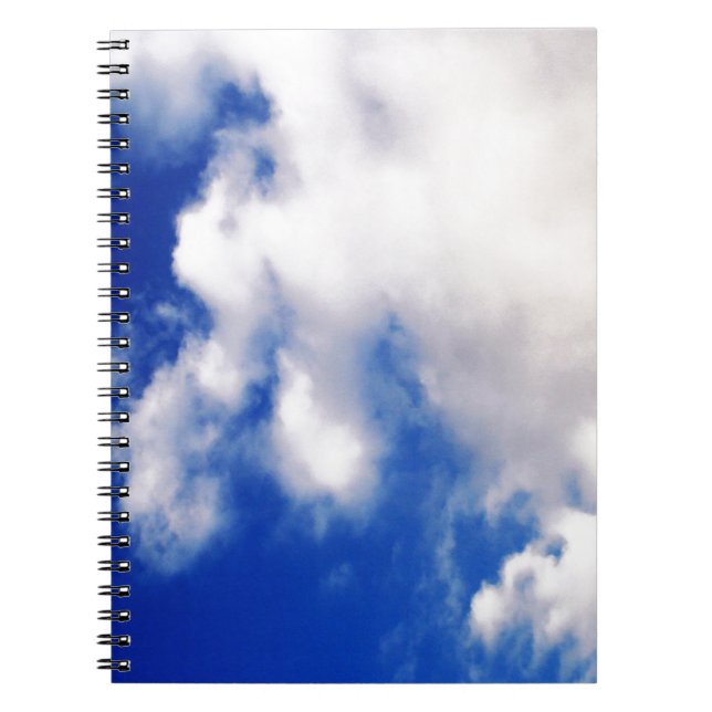 Clouds & Blue Sky Spiral Notebook (Front)