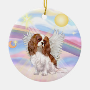 Clouds - Cavalier King Charles (blenheim) Ceramic Tree Decoration