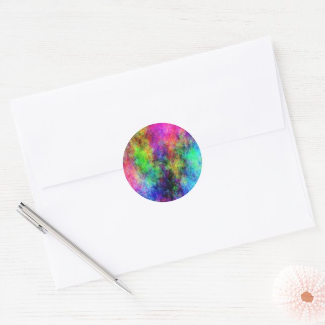 CLOUDS CLASSIC ROUND STICKER (Envelope)