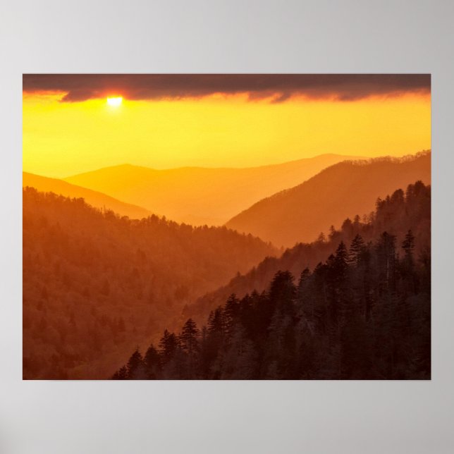 Clouds Fills Valley, Tennessee Poster (Front)