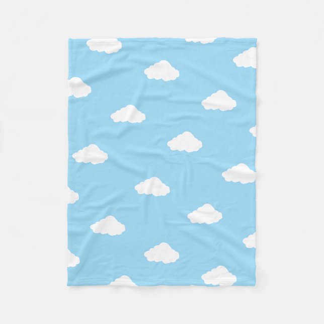 Clouds Fleece Blanket (Front)