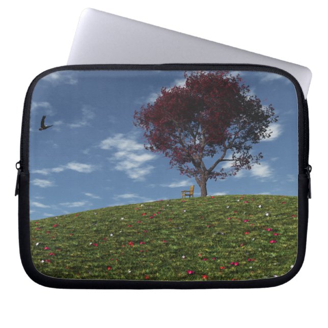 Clouds Go Sailing By Laptop Sleeve (Front)