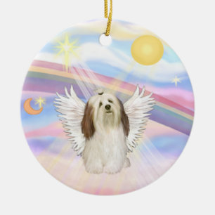 Clouds - Havanese Ceramic Tree Decoration