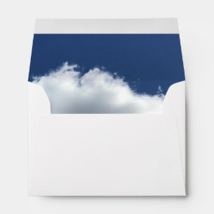 Clouds in a blue sky envelope