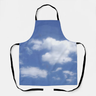 clouds in blue sky apron