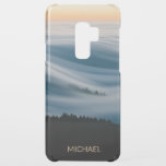 Clouds In Motion At Sunset Personalised Name Uncommon Samsung Galaxy S9 Plus Case<br><div class="desc">This design features a time lapsed photograph of the sunset over the clouds above a forest. Personalise by adding your name in the text box or delete text for no name.
 #sunset #clouds #photography #nature #landscape #travel #adventure #personalised</div>