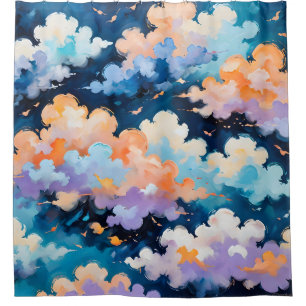 Clouds in Motion Shower Curtain